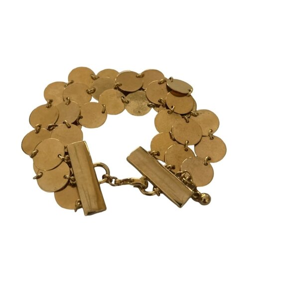 Vintage Avon Bundle Gold Disc Bracelet Silver Pearl Bangle 4 items - Picture 4 of 14